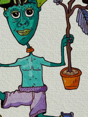 Bird Friend Original Drawing