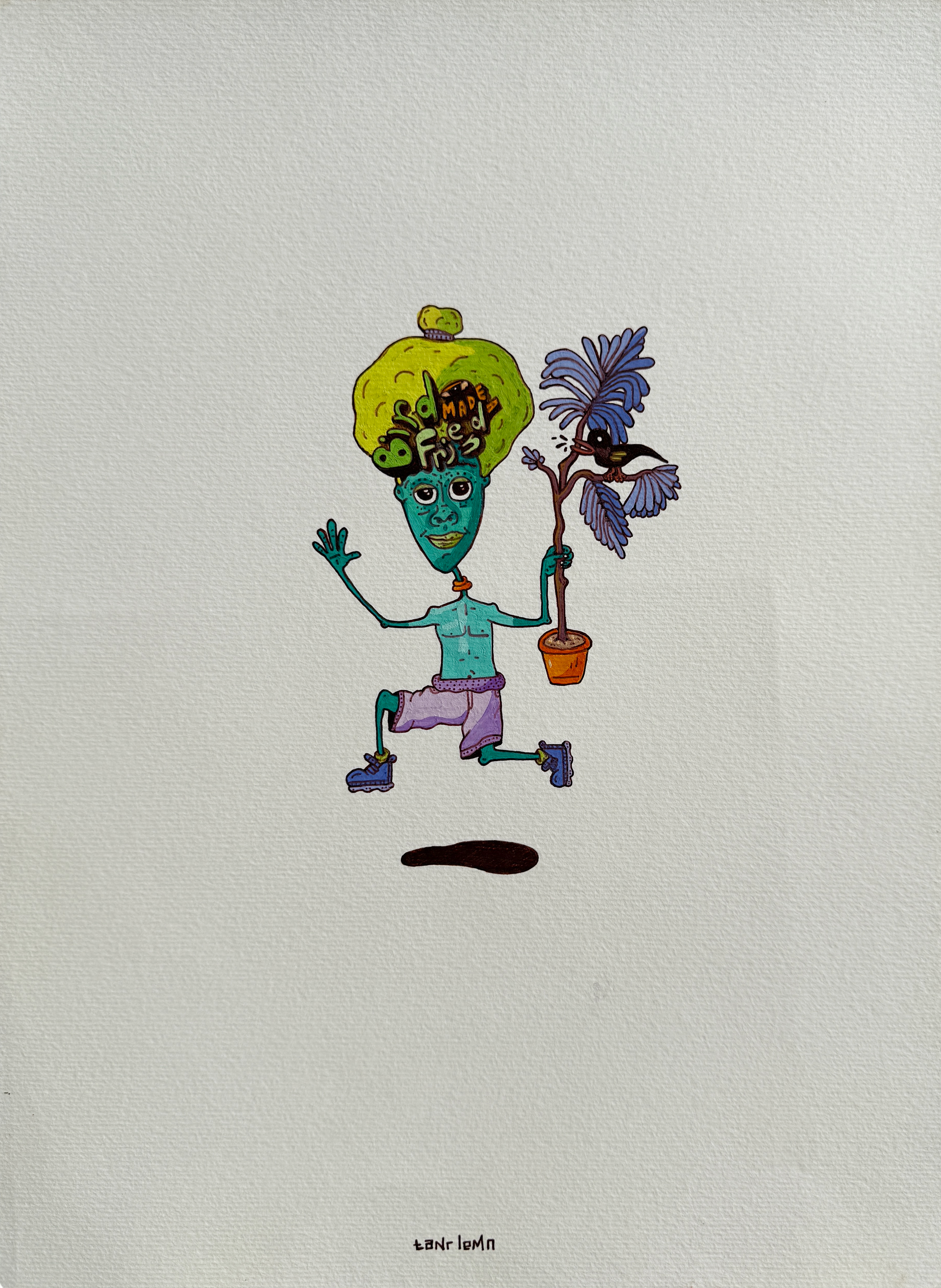 Bird Friend Original Drawing