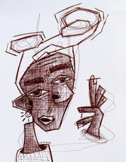 Un Poco Original Drawing